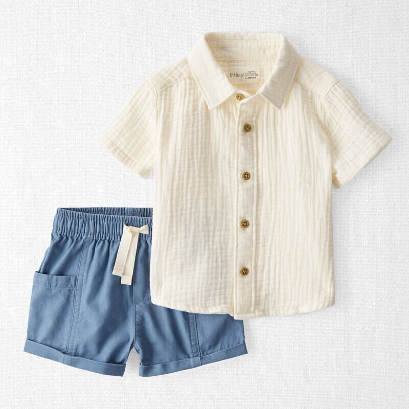 Baby Boy 2-Piece Organic Cotton Set